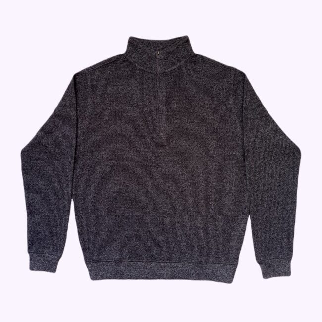 Half Zip Pull Over Sweater Black